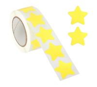 PATIKIL Star Stickers Roll 1", 500 Pcs Self-Adhesive Reward Stickers for Classroom Teacher Supplies and DIY Craft, Yellow