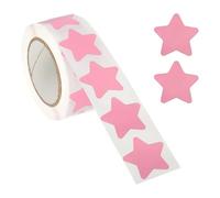 PATIKIL Star Stickers Roll 1", 500 Pcs Self-Adhesive Reward Stickers for Classroom Teacher Supplies and DIY Craft, Pink