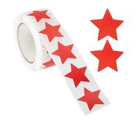 PATIKIL Star Stickers Roll 1", 500 Pcs Self-Adhesive Reward Stickers Star Labels for Behavior Chart Classroom Teacher Supplies and DIY Craft, Red