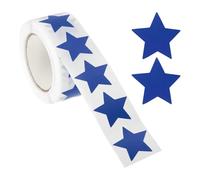 PATIKIL Star Stickers Roll 1", 500 Pcs Self-Adhesive Reward Stickers Star Labels for Behavior Chart Classroom Teacher Supplies and DIY Craft, Blue