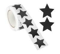 PATIKIL Star Stickers Roll 1", 500 Pcs Self-Adhesive Reward Stickers Star Labels for Behavior Chart Classroom Teacher Supplies and DIY Craft, Black