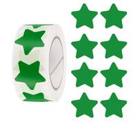 PATIKIL Star Stickers Roll 1 Inch(25mm), 500pcs Reusable Self-Adhesive Star Labels for Reward Behavior Chart Teachers Business Decorating Wedding DIY Crafts, Green
