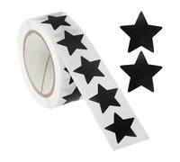 PATIKIL Star Stickers Roll 3/4", 500 Pcs Self-Adhesive Reward Stickers Star Labels for Behavior Chart Classroom Teacher Supplies and DIY Craft, Black