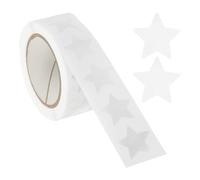 PATIKIL Star Stickers Roll 3/4", 500 Pcs Self-Adhesive Reward Stickers Star Labels for Behavior Chart Classroom Teacher Supplies and DIY Craft, White