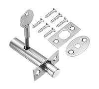 PATIKIL Steel Cylinder Core, 16 mm Hidden Mortise Lock Hidden Tube Well Key Mortise Lock with Key and Screw for Door Hardware, Silver