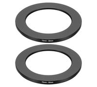 PATIKIL Step Down Ring Adapter 72mm to 52mm, 2 Pcs Filter Step-down Rings Camera Lens Filters Metal Ring Digital for ND IR DSLR Lenses, Black
