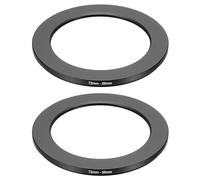 PATIKIL Step Down Ring Adapter 72mm to 55mm, 2 Pcs Filter Step-down Rings Camera Lens Filters Metal Ring Digital for ND IR DSLR Lenses, Black