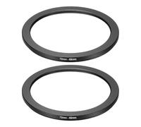 PATIKIL Step Down Ring Adapter 72mm to 62mm, 2 Pcs Filter Step-down Rings Camera Lens Filters Metal Ring Digital for ND IR DSLR Lenses, Black