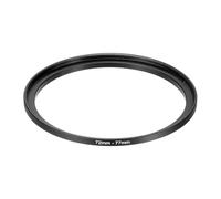 PATIKIL Step-Up Ring Adapter 72mm to 77mm, Filter Step-up Rings Camera Lens Filters Metal Ring Digital for ND IR DSLR Lenses, Black