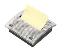 PATIKIL Stick Note Pad Holders, 4 x 4 Inches Rhinestone Sticky Note Dispenser Memo Pad Holder Office Desk Organizer Supplies for Office Home Desk Organization, AB Color