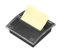 PATIKIL Stick Note Pad Holders, 4 x 4 Inches Rhinestone Sticky Note Dispenser Memo Pad Holder Office Desk Organizer Supplies for Office Home Desk Organization, Black