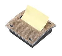 PATIKIL Stick Note Pad Holders, 4 x 4 Inches Rhinestone Sticky Note Dispenser Memo Pad Holder Office Desk Organizer Supplies for Office Home Desk Organization, Yellow