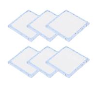 PATIKIL Sticky Notes Cute, 3x3, 6 Pads, 300 Sheets Sticky Notes Self-Stick Notes Pads with Lines for Classroom Office Must Have Supplies, Cream Blue