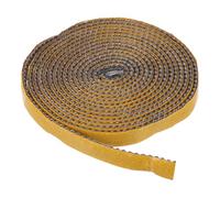 PATIKIL Stove Rope, 12mm x 3mm x 2.5 Meters Flat Graphite Fiberglass Self Adhesive High-Temperature Resistance Seal Rope Replacement Gasket for Stoves Fireplace Door, Black