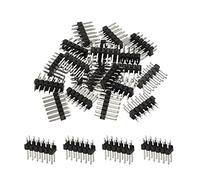 PATIKIL Straight Pin Header DIP Double Row 6 Pin 2.54mm Pitch Gold Plated for PCB Pack of 20