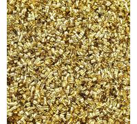 PATIKIL Straw Tube Beads, 150 g 3D Soft Plastic Beads for Crystal Mud Vase Filling DIY Craft Clay Kit Supplies Handmade, Gold