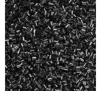 PATIKIL Straw Tube Beads, 70 g 3D Soft Plastic Beads for Crystal Mud Vase Filling DIY Craft Clay Kit Supplies Handmade, Black