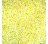 PATIKIL Straw Tube Beads, 70 g 3D Soft Plastic Beads for Crystal Mud Vase Filling DIY Craft Clay Kit Supplies Handmade, Fantasy Yellow