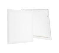 PATIKIL Stretched Canvas, 2 Pcs 10" x 10" Square Canvas for Painting Blank Primed Canvas Cotton Canvas Panels for Acrylics Oil Watercolor Paints, White