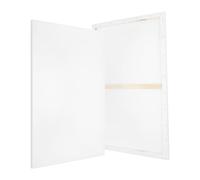 PATIKIL Stretched Canvas, 2 Pcs 24" x 20" Rectangle Canvas for Painting Blank Primed Canvas Cotton Canvas Panels for Acrylics Oil Watercolor Paints, White
