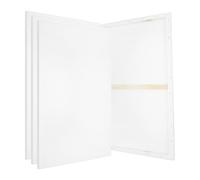PATIKIL Stretched Canvas, 6 Pcs 36" x 24" Rectangle Canvas for Painting Blank Primed Canvas Cotton Canvas Panels for Acrylics Oil Watercolor Paints, White