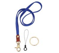 PATIKIL Stretchy Lanyards, Retractable Neck Lanyards with Lobster Clasp Elastic Long Keychain Holders for Teacher Women Men Holding Id Badges Wallet Phone, Dark Blue