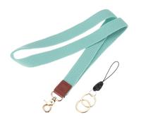 PATIKIL Stretchy Neck Lanyard, Elastic Badge Lanyard with Metal Clasp for Teacher Women Men 1 Set Keychain Long Lanyard for Wallet Keys ID Card, Pink Blue