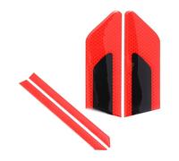 PATIKIL Strong Reflective Stripe Sticker, 4Pcs High Intensity Night Visibility Car Reflective Decal Safety Warning Strip for Cars Trucks RV SUV, Red