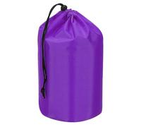 PATIKIL Stuff Sack, 5 x 10 Inch Waterproof Outdoor Storage Sack Portable Drawstring Dust Flap Bag Lightweight Sleeping Bag for Camping Hiking Backpacking, Purple