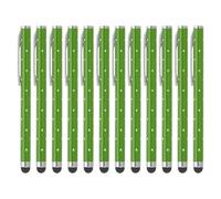 PATIKIL Stylus Pens for Touch Screens, 12 Pcs High Precision Universal Bling Stylus Crystal Metal Capacitive Pen for Touch Screen Devices Phone Tablets Laptop, Green