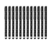 PATIKIL Stylus Pens for Touch Screens, 12 Pcs High Precision Universal Bling Stylus Crystal Metal Capacitive Pen for Touch Screen Devices Phone Tablets Laptop, Black