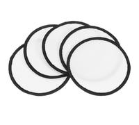 PATIKIL Sublimation Blank Patches Fabric Round Iron-on Repair Blank Patches for Hat Caps Clothes Shoes Bags Backpacks DIY Crafts, 10 Pcs, White, 2.4"