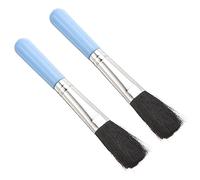 PATIKIL Succulent Cleaning Brush 2Pack 125mm Black Gardening Tools Plant Brush for Garden Blue Handle