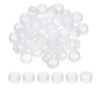 PATIKIL Suit for 21mm Plastic Stopper Replacement Plug Cap, 50 Pcs Press-In Bottle Adapter Salt Stoppers Plugs Plastic Bottle Caps for Lab Home Cosmetics Shampoo Essential Oil, Clear