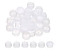 PATIKIL Suit for 25mm Plastic Stopper Replacement Plug Cap, 100 Pcs Press-In Bottle Adapter Salt Stoppers Plugs Plastic Bottle Caps for Lab Home Cosmetics Shampoo Essential Oil, Clear