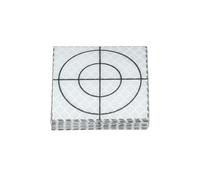 PATIKIL Survey Reflector Sheets 50x50mm, 12 Pcs Self-Adhesive Reflective Target Sheets Survey Target Mark Tape for Total Stations Check Shots Back Sights Monitoring, White