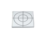 PATIKIL Survey Reflector Sheets 80x80mm, 12 Pcs Self-Adhesive Reflective Target Sheets Survey Target Mark Tape for Total Stations Check Shots Back Sights Monitoring, White