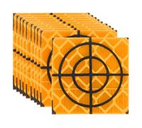 PATIKIL Survey Reflector Target Self-Adhesive 20x20mm Yellow 50Pcs | Reflective Sheet Surveying Target Mark Tape Suit for Total Stations Ship Inspection Tunnel Measure