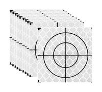 PATIKIL Survey Reflector Target Self-Adhesive 40x40mm White 50Pcs | Reflective Sheet Surveying Target Mark Tape Suit for Total Stations Ship Inspection Tunnel Measure