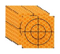 PATIKIL Survey Reflector Target Self-Adhesive 40x40mm Yellow 50Pcs | Reflective Sheet Surveying Target Mark Tape Suit for Total Stations Ship Inspection Tunnel Measure