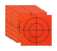 PATIKIL Survey Reflector Target Self-Adhesive 50x50mm Red 50Pcs | Reflective Sheet Surveying Target Mark Tape Suit for Total Stations Ship Inspection Tunnel Measure