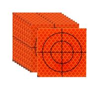 PATIKIL Survey Reflector Target Self-Adhesive 60x60mm Red 50Pcs | Reflective Sheet Surveying Target Mark Tape Suit for Total Stations Ship Inspection Tunnel Measure