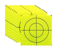 PATIKIL Survey Reflector Target Self-Adhesive 60x60mm Yellow Green 50Pcs | Reflective Sheet Surveying Target Mark Tape Suit for Total Stations Ship Inspection Tunnel Measure