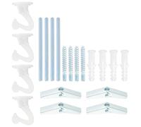 PATIKIL Swag Hooks, 4 Pcs Heavy Duty Ceiling Hooks with Hardware Installation Wall Fixing Ceiling Hangers for Hanging Plants Chandeliers, White