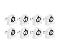 PATIKIL T8 Grille Lamp Holder,8 Pcs G13 Light Socket Base Holder Non-Shunted Tombstone Flame Retardant Lamp Sockets for Integrated LED Fluorescent Tube, White