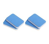 PATIKIL Table Tennis Rubber Care Sponge, 4 Pack Ping Pong Paddle Cleaning Sponge Racket Pat Cleaner, Blue White
