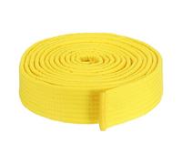 PATIKIL Taekwondo Colored Ranking Belt 1.5" x10.5Ft 3.2m, Cotton Martial Arts Judo Karate Belt for Coach Teaching Practice, Yellow