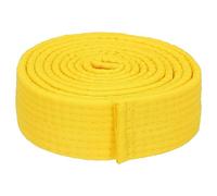 PATIKIL Taekwondo Colored Ranking Belt 1.5" x6.5Ft 2.0m, Polyester Martial Arts Judo Karate Belt for Coach Teaching Practice, Yellow