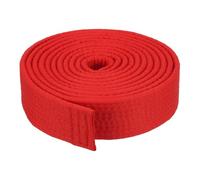 PATIKIL Taekwondo Colored Ranking Belt 1.6" x9.8Ft 3 m, Polyester Martial Arts Judo Karate Belt for Coach Teaching Practice, Red