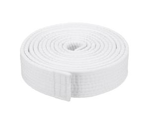 PATIKIL Taekwondo Colored Ranking Belt 1.6" x9.8Ft 3 m, Polyester Martial Arts Judo Karate Belt for Coach Teaching Practice, White